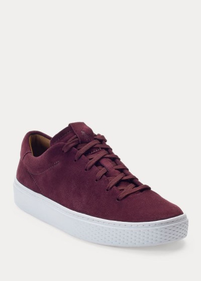 Polo Ralph Lauren Court 125 Suede Sneakers Dame Danmark (GLCJU3029)